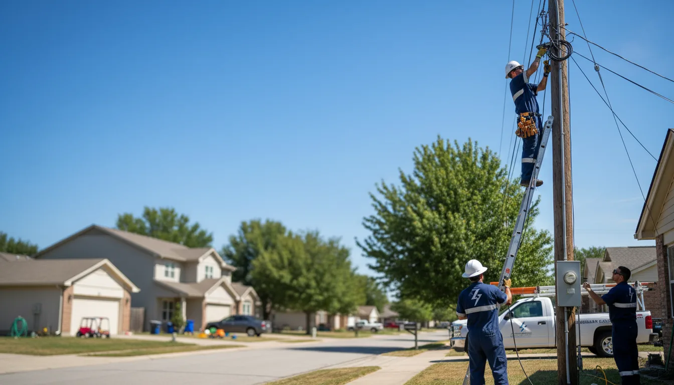 Residential electrician providing installation services in Chester, IA